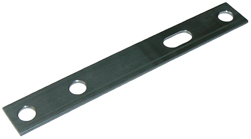 Stainless steel parallel extension/overhang mount plate – 175mm with 13mm holes and 13mm slot